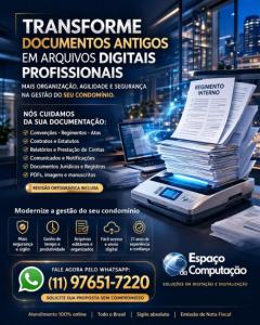 Transforme Documentos Antigos Imobiliários ou Condominiais em Arquivos Digitais Profissionais